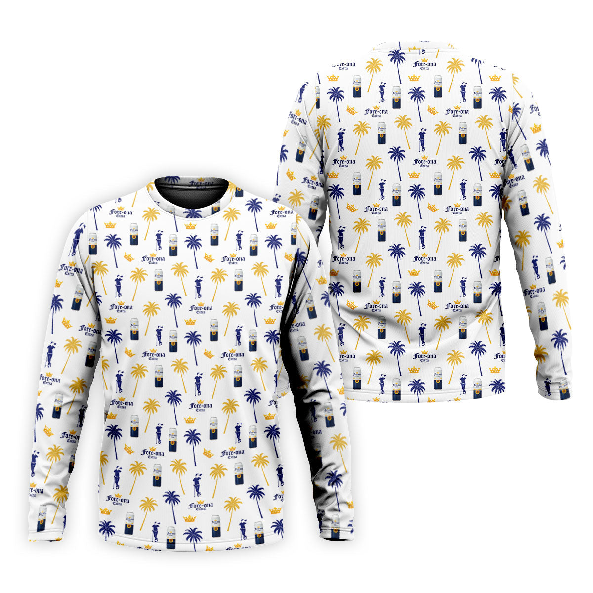 Fore-ona Extra Find Your Fairway Golfer Drinking Men's Funny Golf Shirts, Golf Shirts For Men
