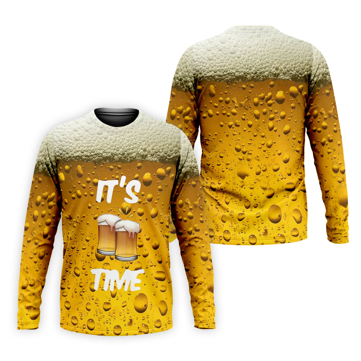 It's Time Golf And Beer Men's Funny Golf Shirts, Hawaiian Golf Shirt, Polo Shirtor Men