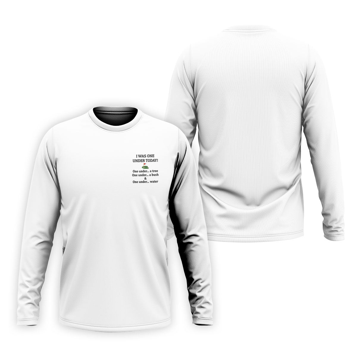 I Was One Under Today White Golf Shirt, Funny Golf Shirt, Golf Shirts For Men, Polo Shirt Men