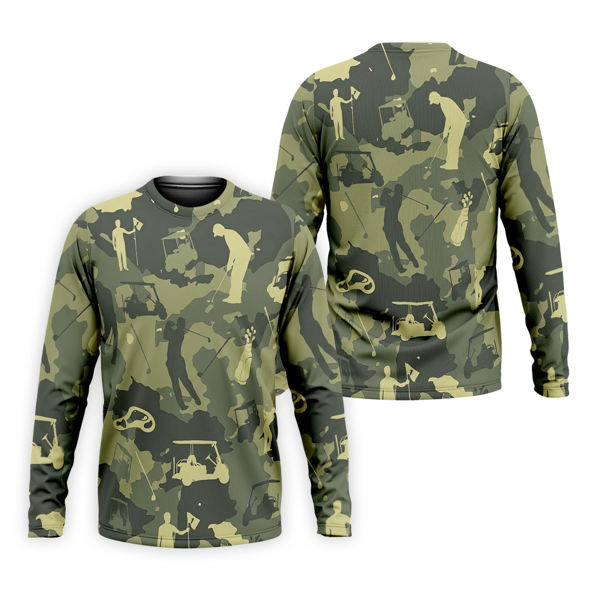 Golf Pose Camo Golf Shirt, Golf Tops For Men, Golf Shirts For Men, Golf Gift For Men