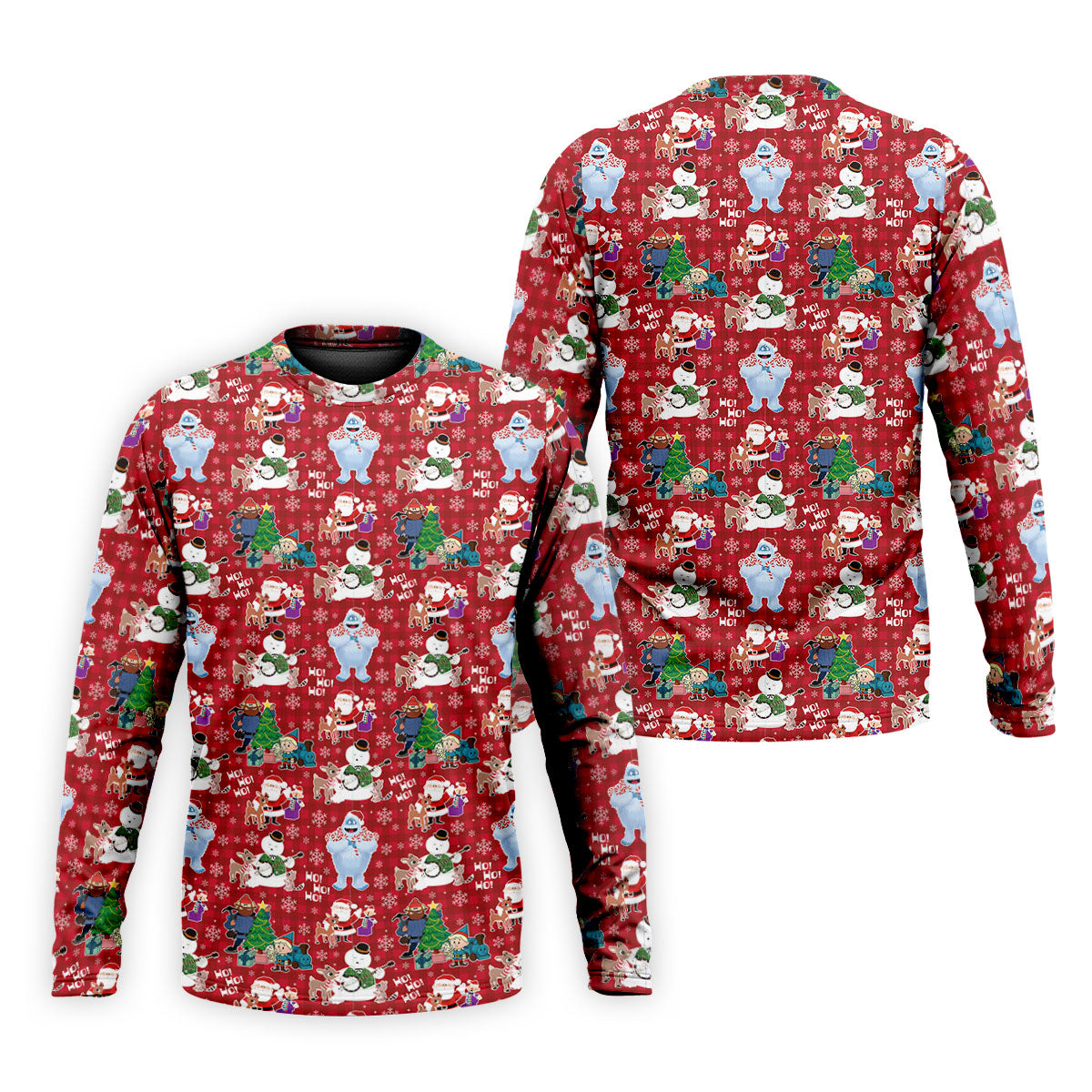 Ho Ho Ho Santa Snowman Men's Golf Polo Shirt Christmas Golf Shirt, Polo ShirtFor Men