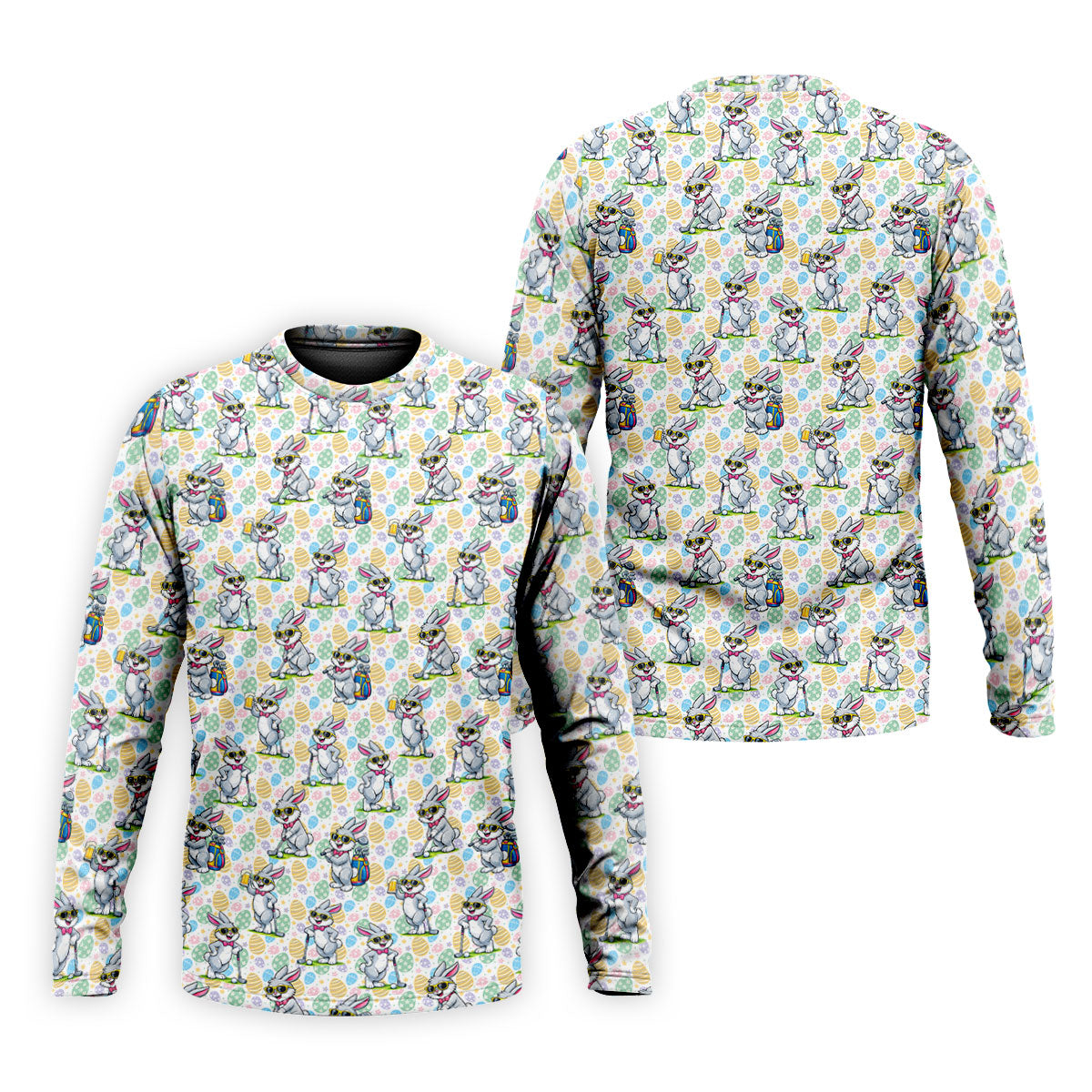 Funny Easter Bunny Golf And Beer Golf Shirts For Men, Men's Funny Golf Shirts, Polo ShirtFor Men