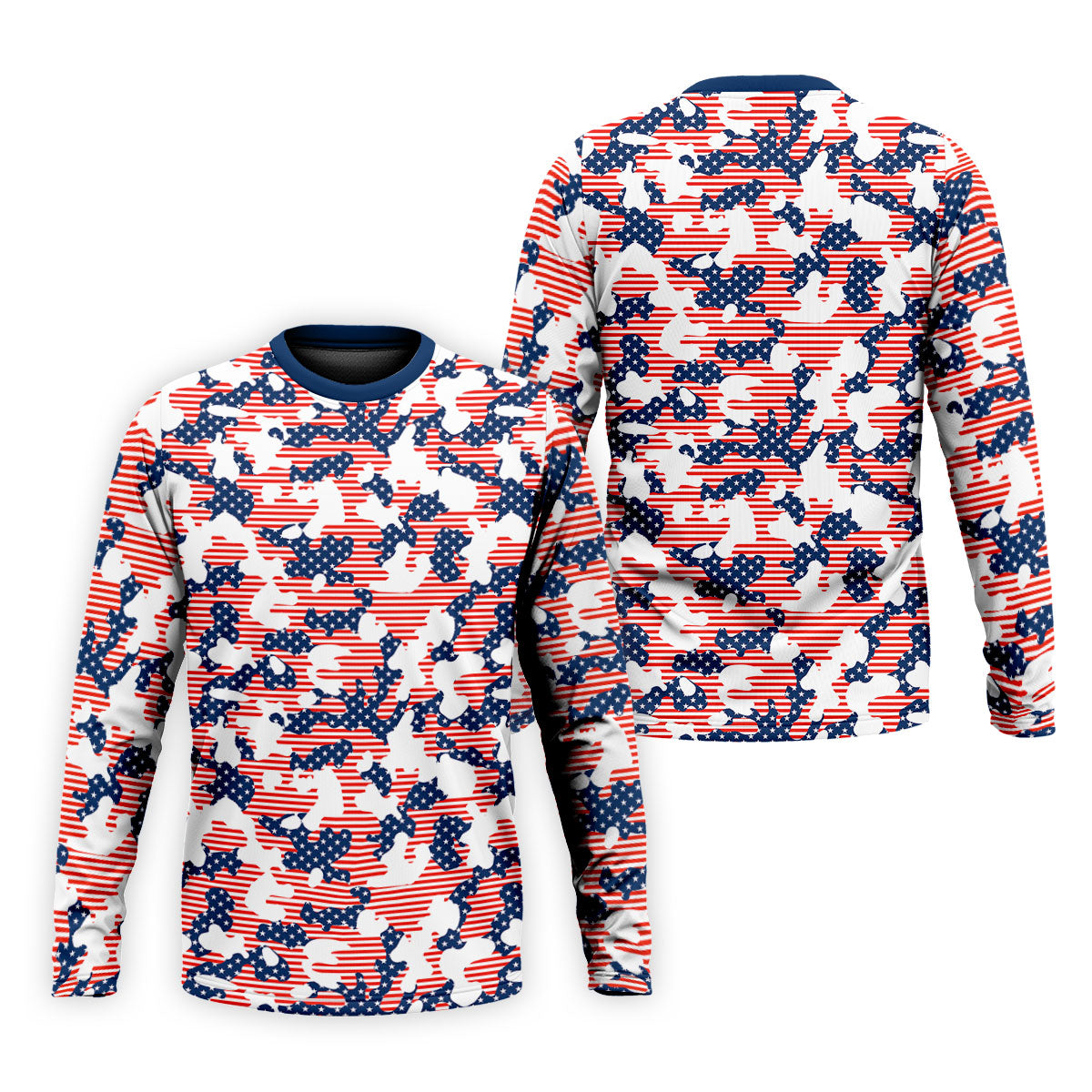 Red White And Blue Camo Patriotic Golf Shirt, 4th Of July Golf Shirt, 250 Celebration Golf Shirts For Men