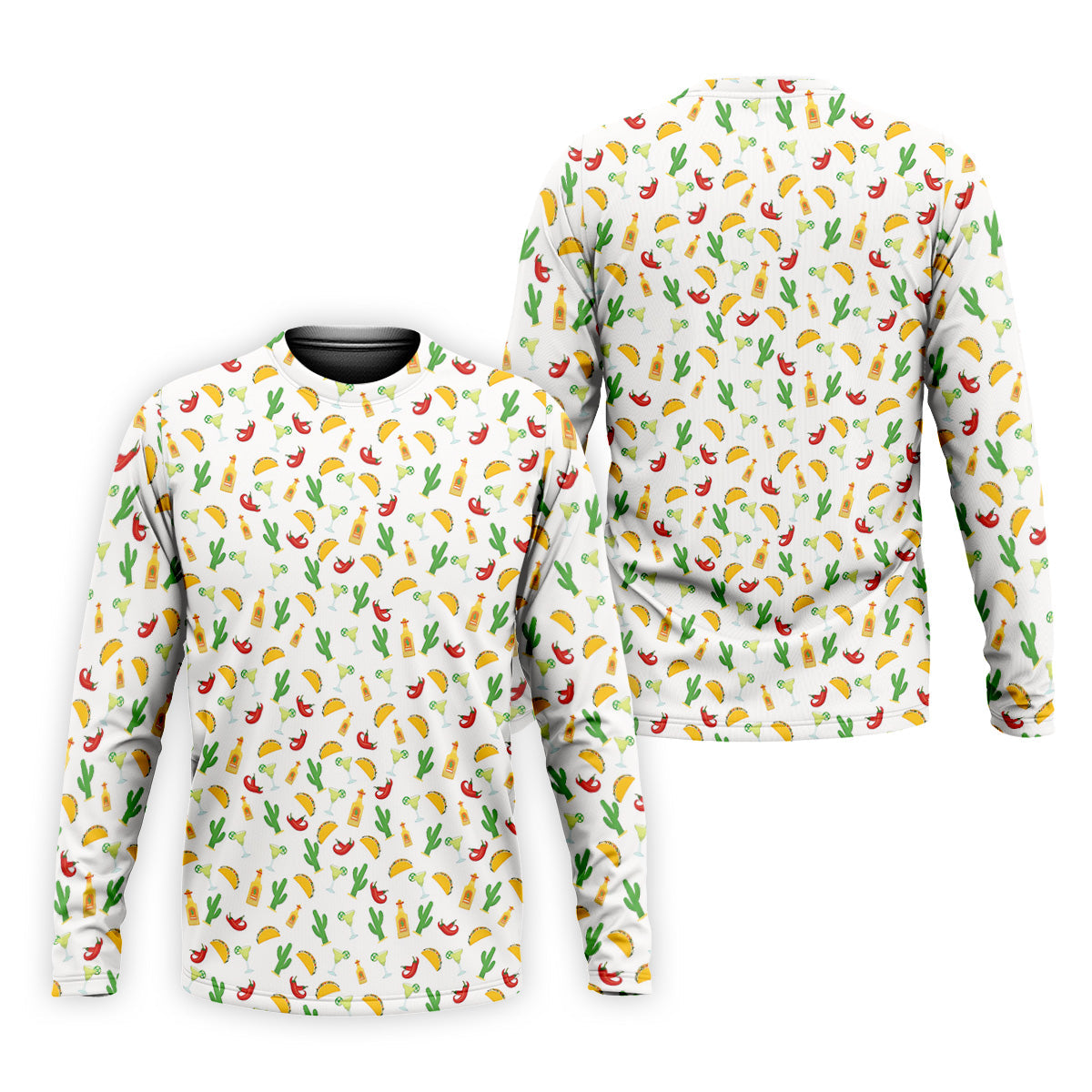 Tropical Vibe Hawaiian Pattern White Golf Shirt, Golf Tops For Men, Golf Gift For Men