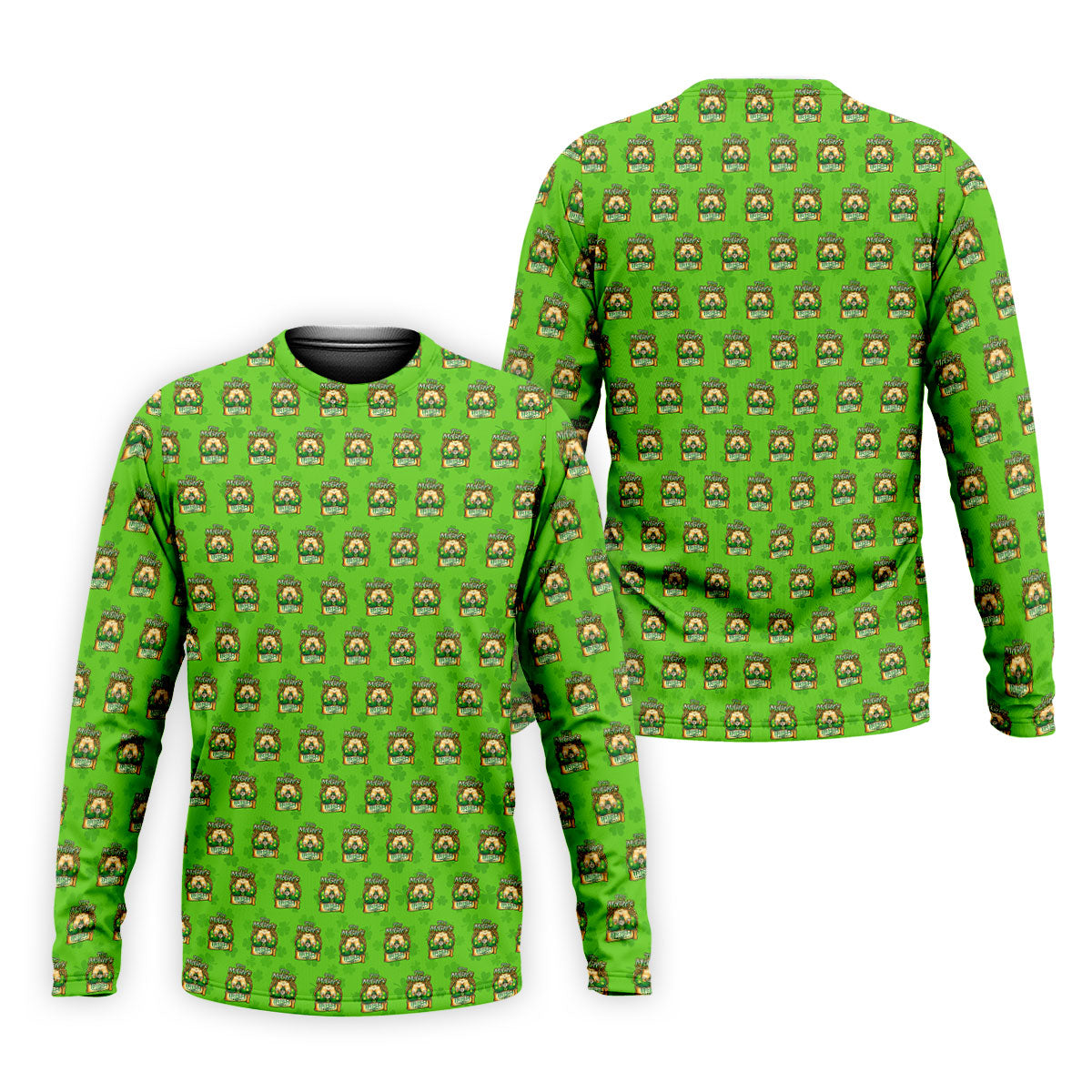 Green St Patrick's Day Funny Adult Shamrock Golf Shirt, Polo ShirtFor Men, Golf Shirts For Men