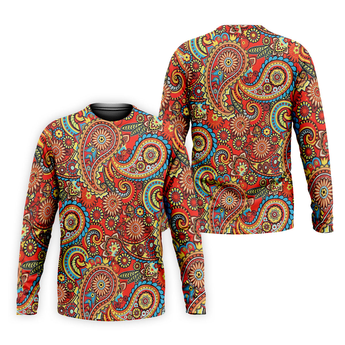 Paisley Design Golf Tops For Men, Boho Pattern Golf Shirts For Men, Polo Shirtor Men