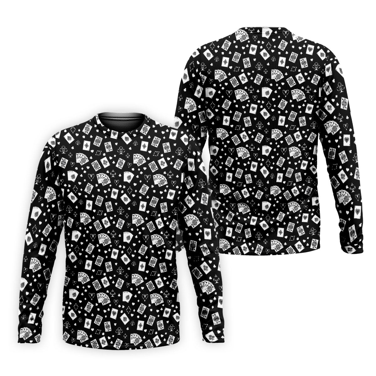 Casino Cards Black Golf Shirt, Golf Tops For Men, Men's Funny Golf Shirts, Golf Shirts For Men