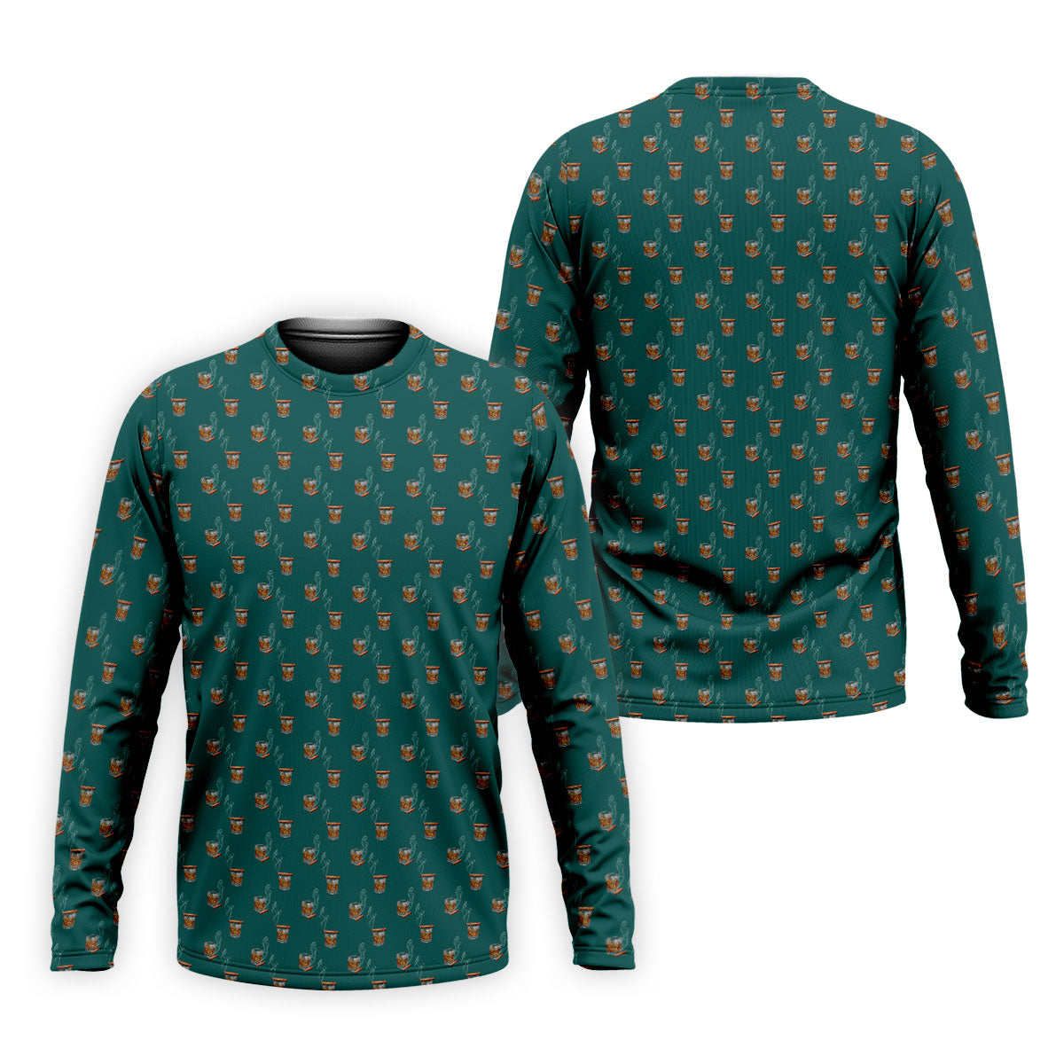 Smoke Whiskey Green Golf Shirt, Golf Whiskey Polo ShirtFor Men, Golf Shirts For Men