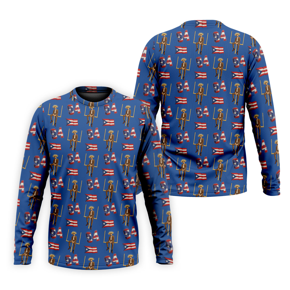Bad Bunny Benito Bowl Football Theme Blue Men Polo, American Football League Gift Ideas For Football Fans