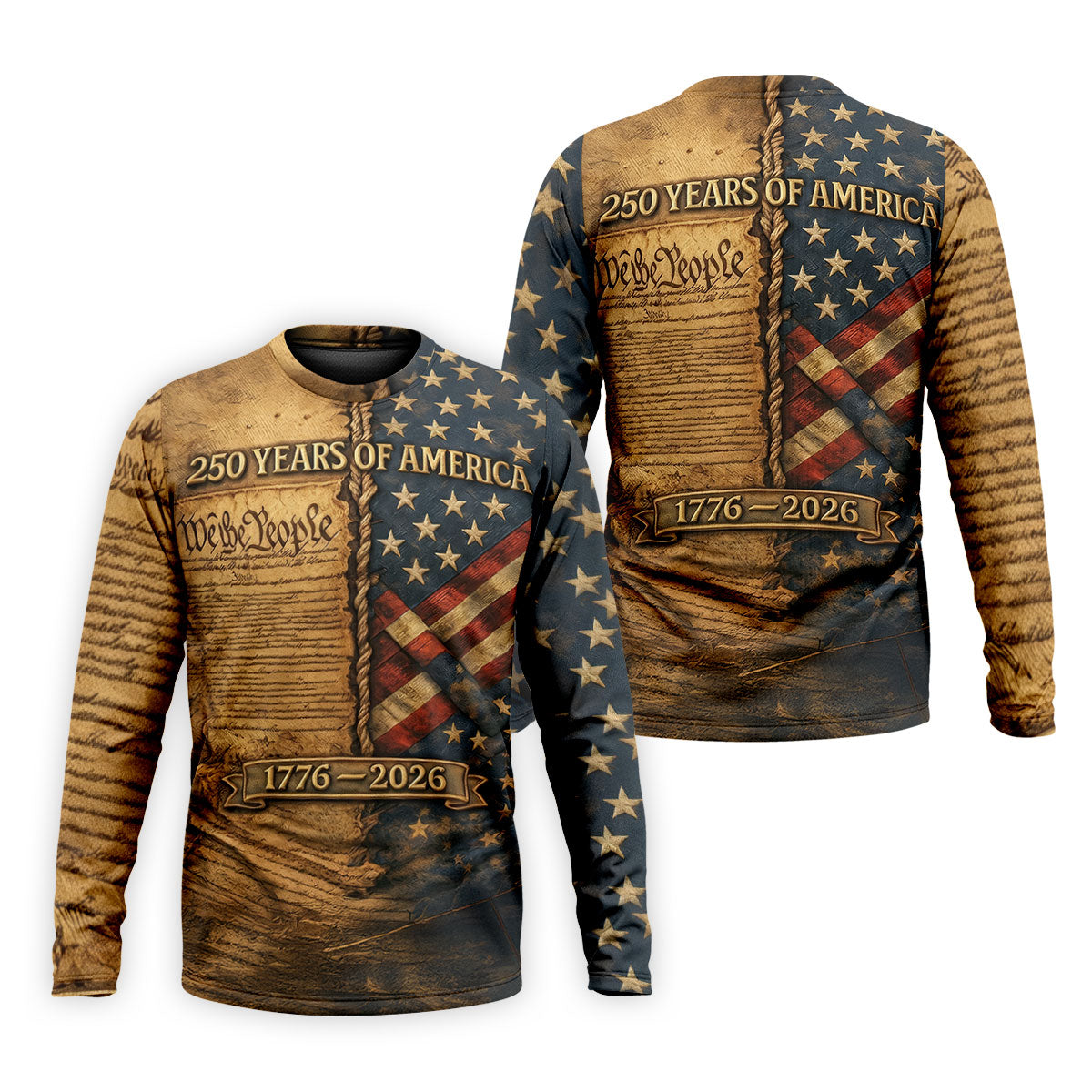 We The People 250 Years Of America 1776-2026 4th Of July Golf Shirt, Retro Golf Shirt, Golf Shirts For Men