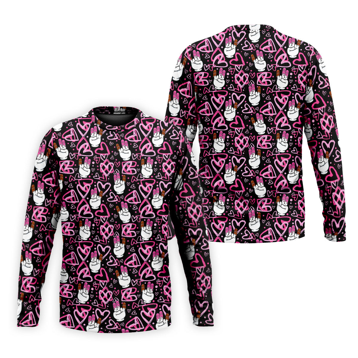 Chocolate Fingers Adult Humor Heart Pattern Fun Golf Shirts For Men, Valentines Golf Gift, Polo ShirtFor Men