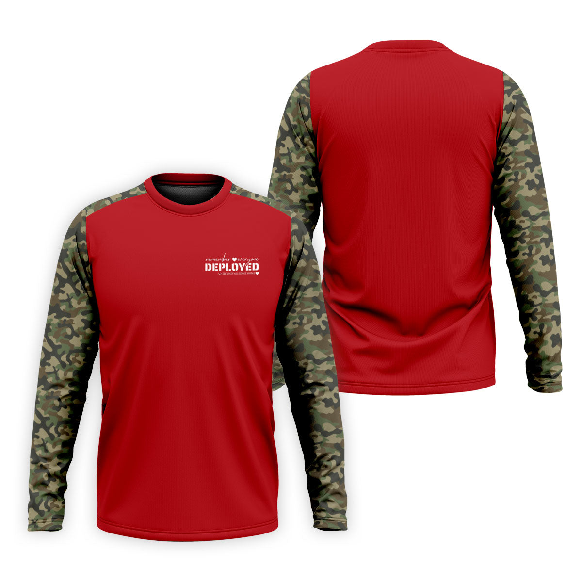 Remember Everyone Deployed Camo Red Patriotic 4th Of July Golf Shirt, 250th Anniversary Golf Shirts For Men