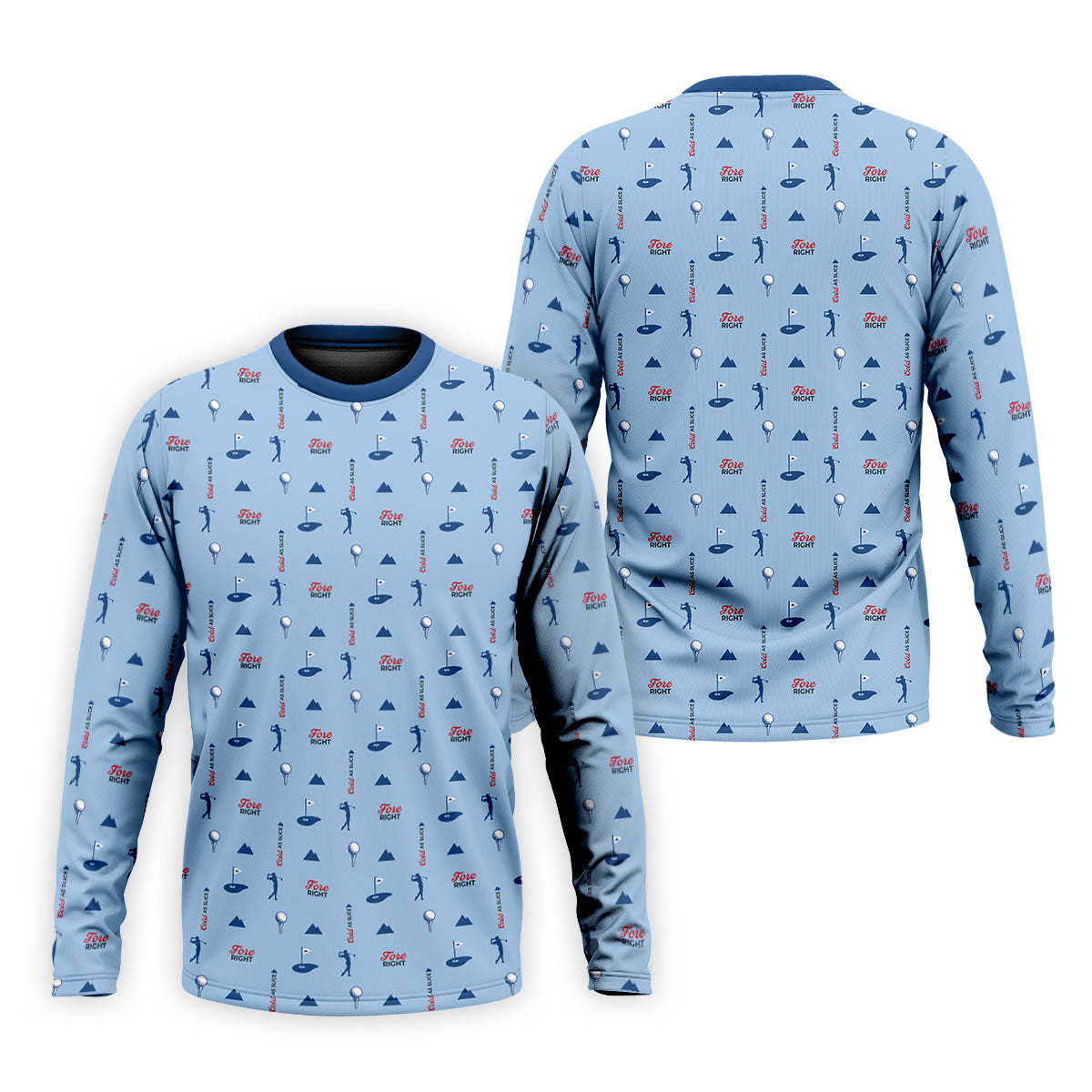 Fore Right Cold As Slice Golf And Beer Golf Shirts For Men, Polo Shirt Men, Golfing Apparel