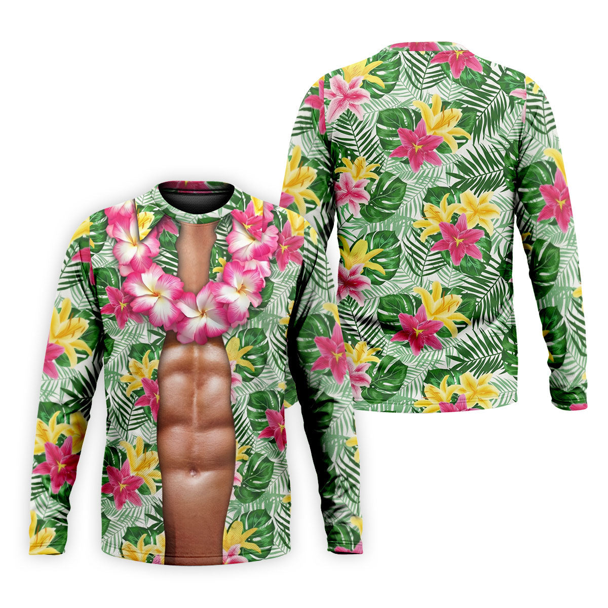 Muscle Costume Hawaiian Golf Shirt, Men's Funny Golf Shirts, Polo ShirtFor Men