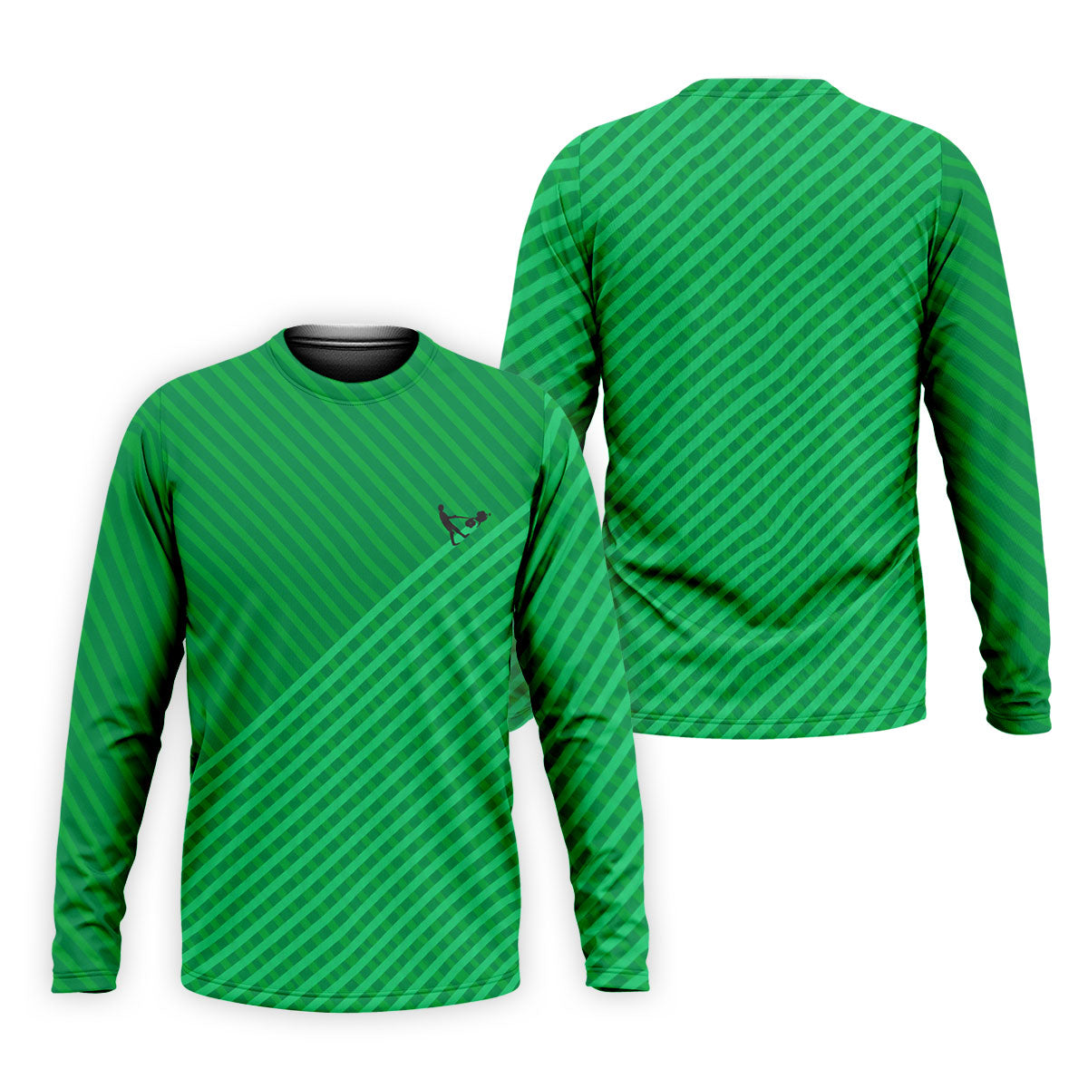 Lawn Mower Green Cross Stripe Father's Day Golf Shirt, Polo Shirt Men, Golf Gift For Dad