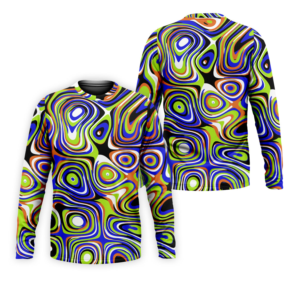 Blue And Green Fluid Art Cool Golf Shirt, Golf Tops For Men, Golf Shirts For Men, Golf Gift For Men