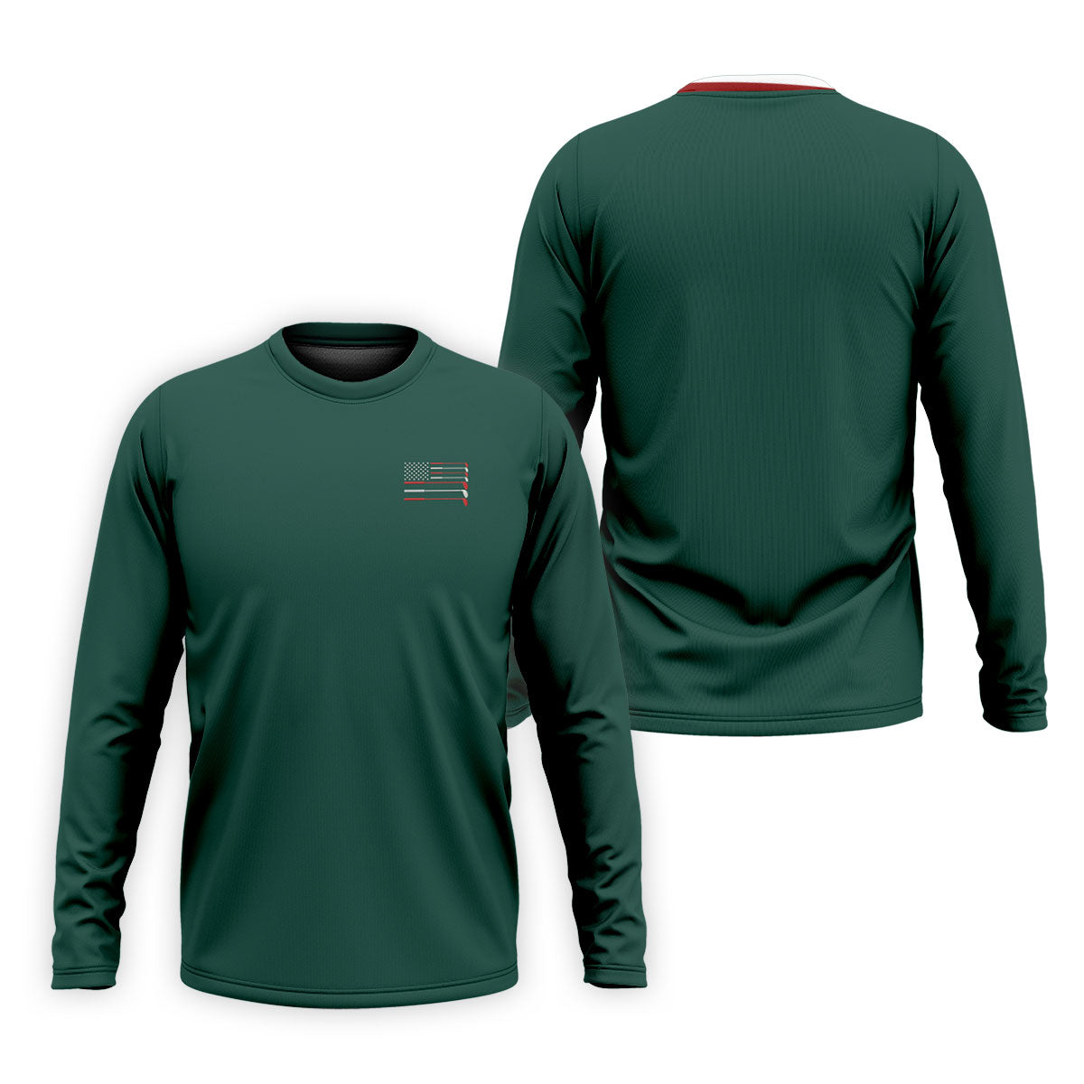 Golf Clubs US Flag Logo 250 Years Green Golf Shirt, Patriotic 4th Of July Golf Shirts For Men