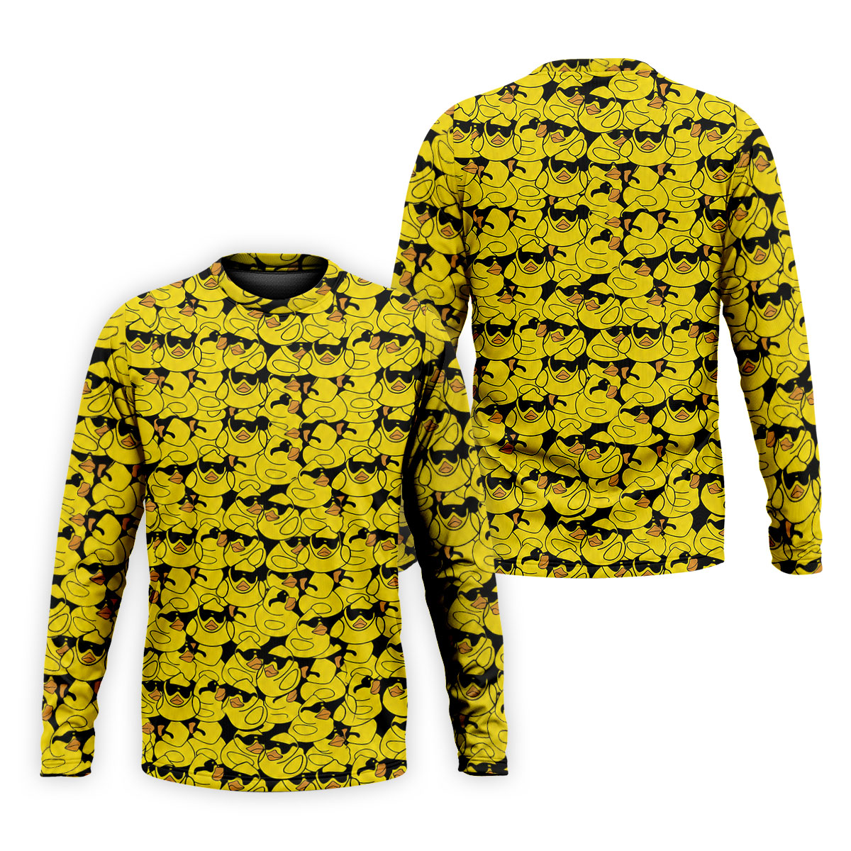 Yellow Sunglasses Rubber Duck Hawaiian Golf Shirt, Hawaiian Golf Shirt, Mens Golf Shirts, Golf Apparel For Men