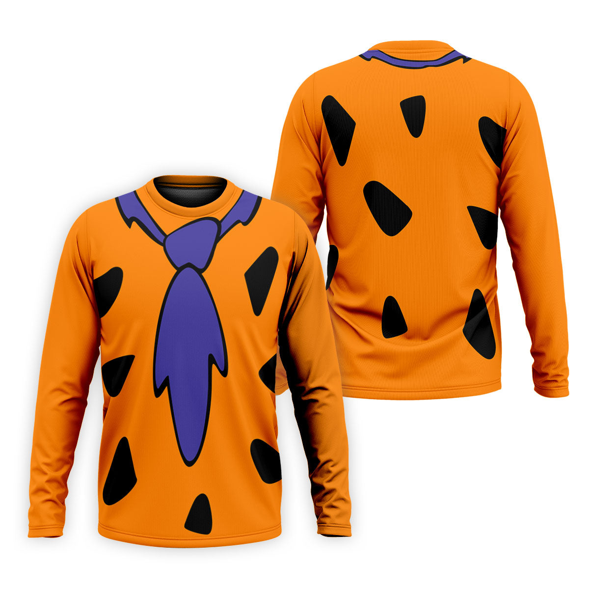 Fred Flintstone Costume Orange Design Hawaiian Golf Shirt, Golf Shirts For Men, Polo Shirts For Men