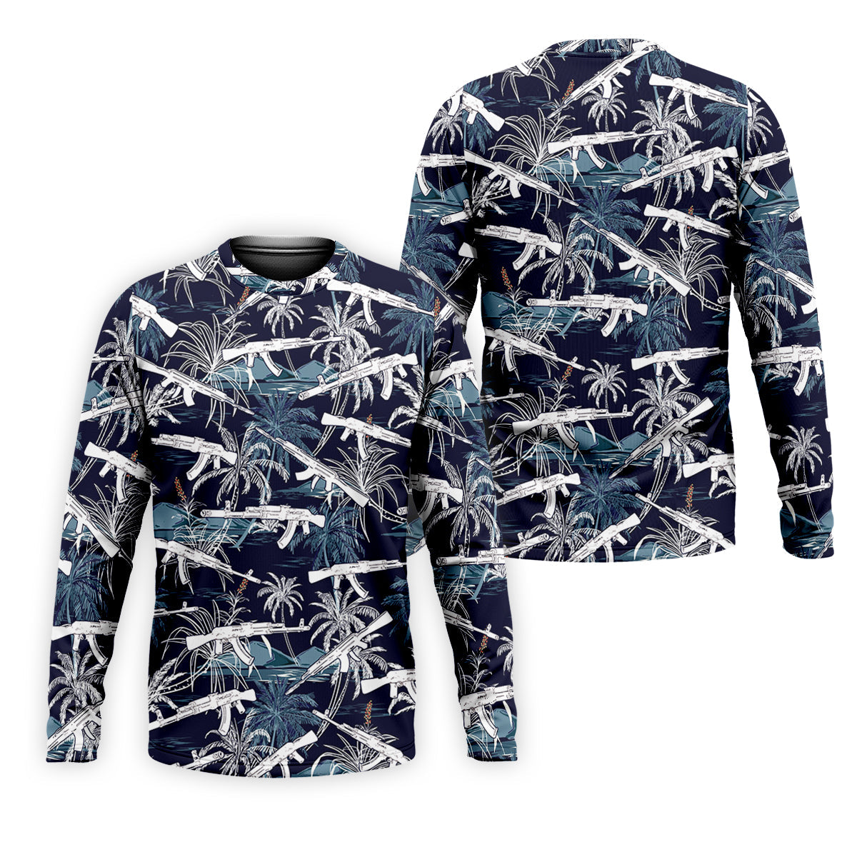 Dark Blue Color Army Theme Hawaiian Golf Polo, Golf Shirts For Men, Polo ShirtFor Men