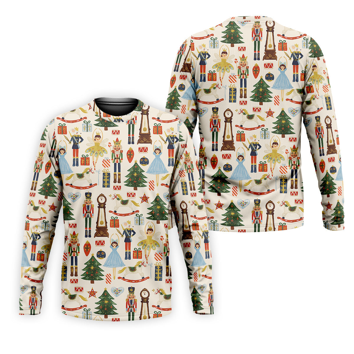 Vintage Nutcracker Christmas Golf Shirt, Men's Golf Polo Shirte Golf Outfit, Golf Gift For Men
