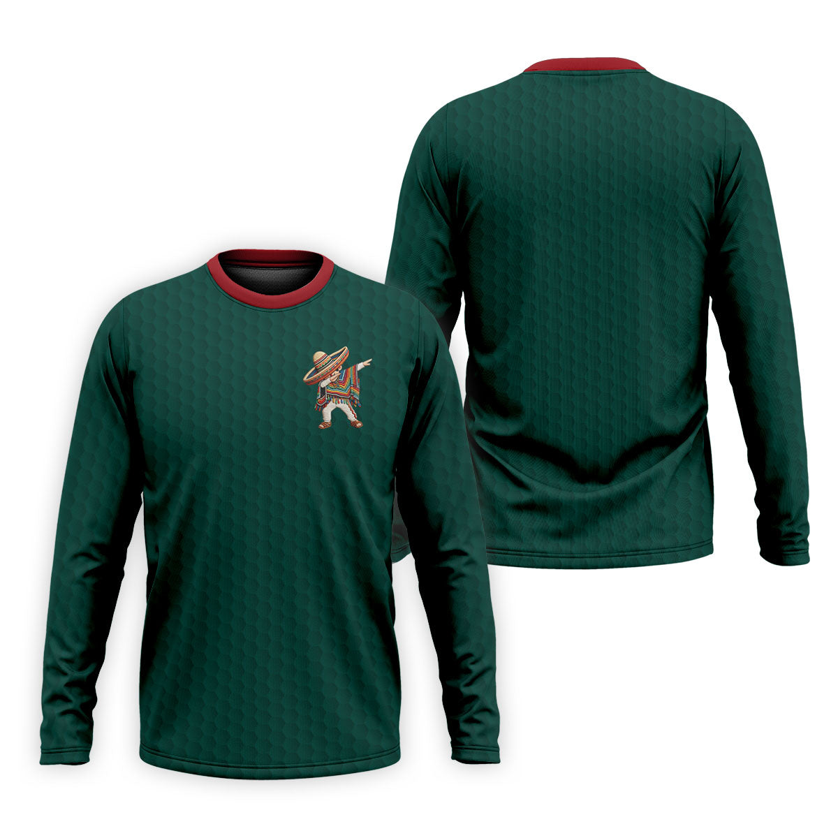 Cinco De Mayo Celebration Golf Ball Pattern Green Golf Shirt, Polo Shirtor Men