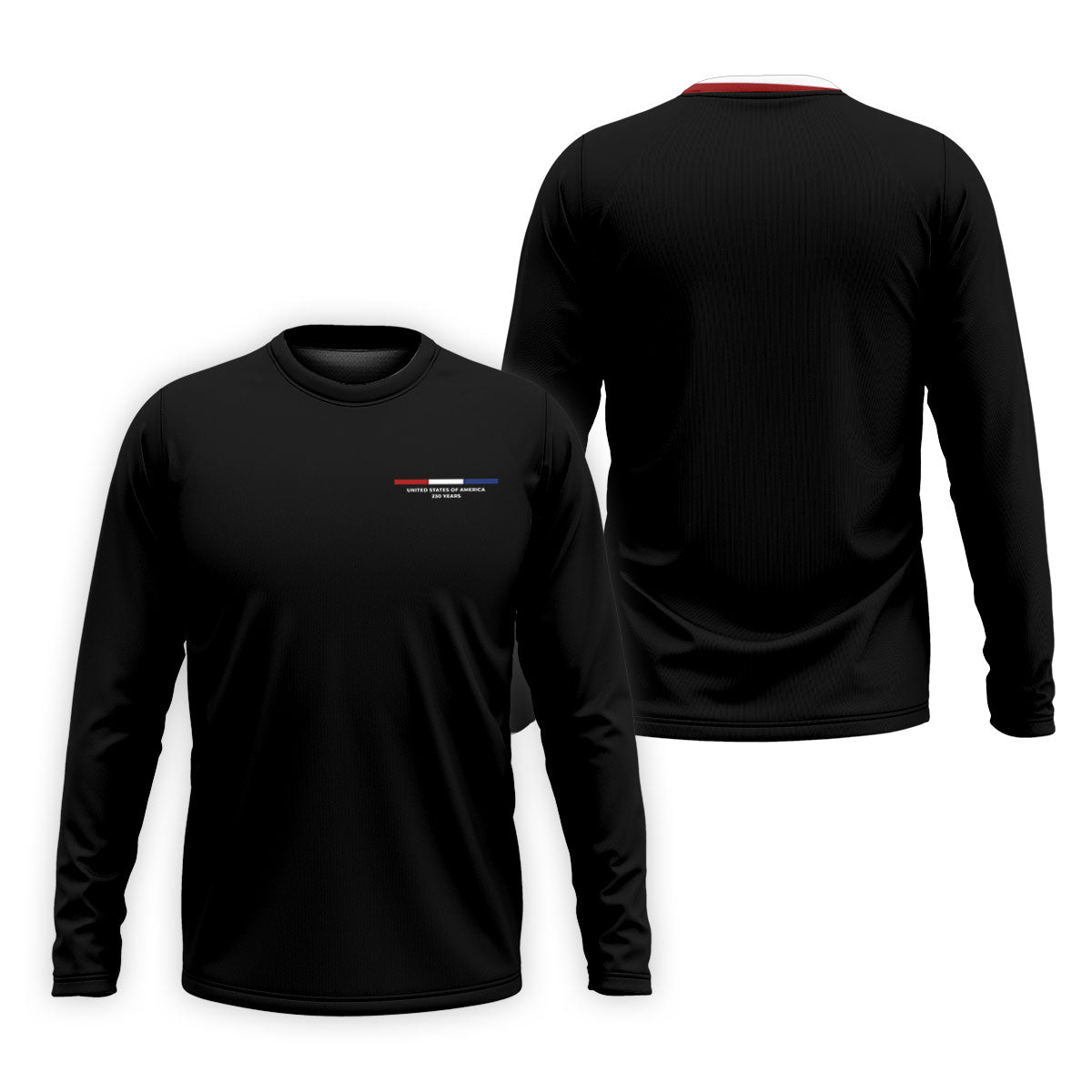 United States Of America 250 Years Black Golf Shirt, Patriotic Golf Shirt, Golf Shirts For Men