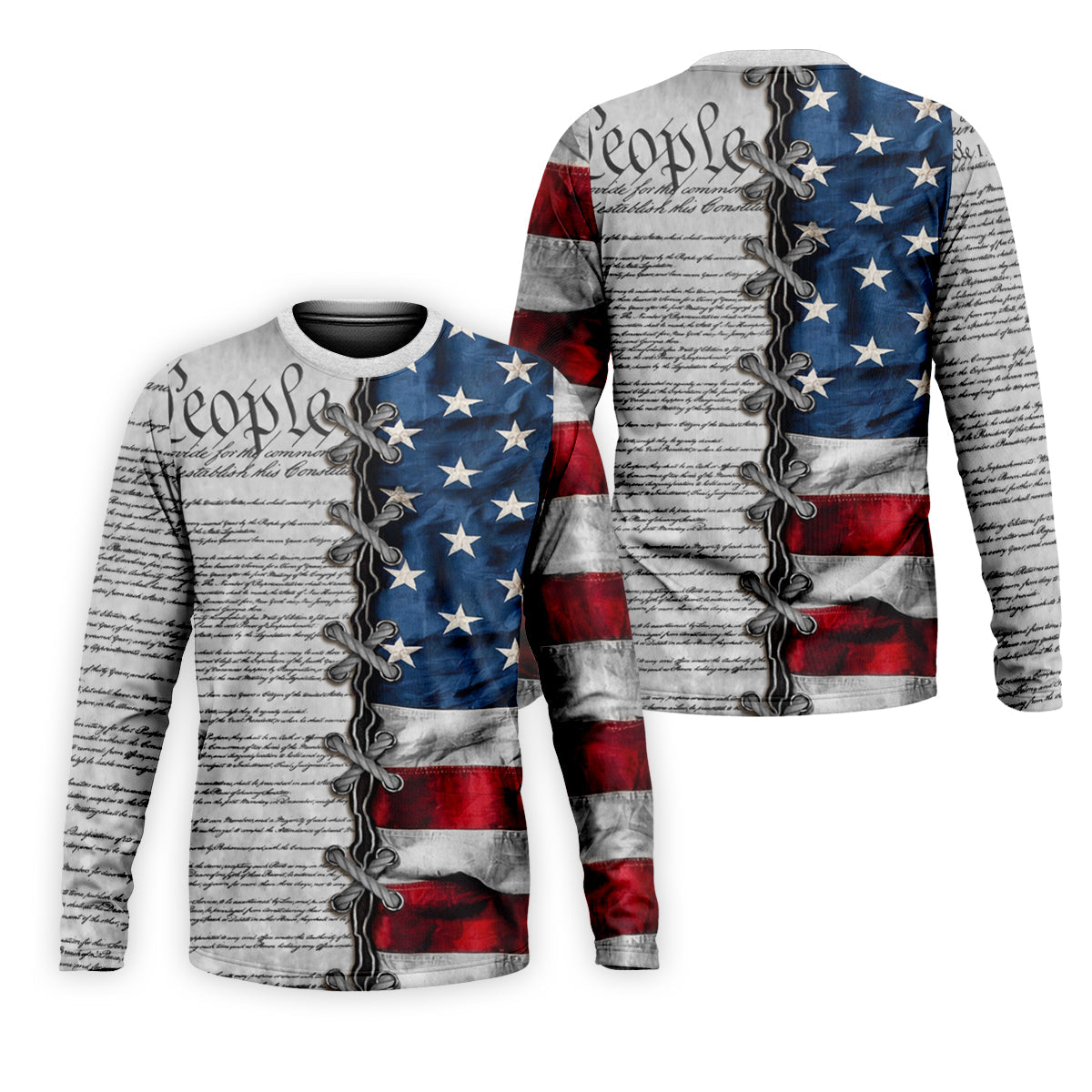 We The People Preamble Patriotic 4th Of July Grey Golf Shirt, 250th Anniversary Golf Shirts For Men