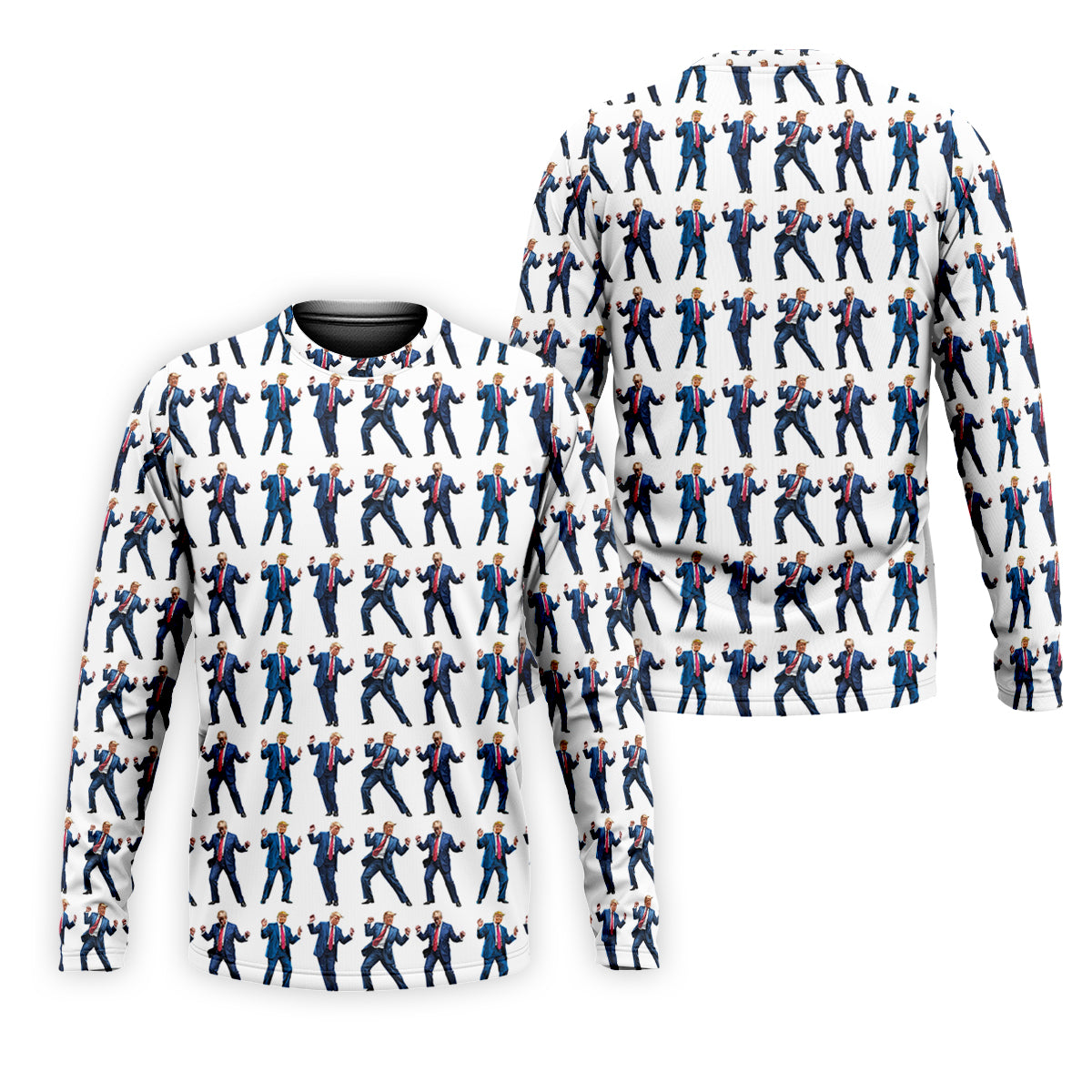 Christmas Trump Dancing Golf Tops For Men, Christmas Golf Polos Shirt, Men Golf Apparel