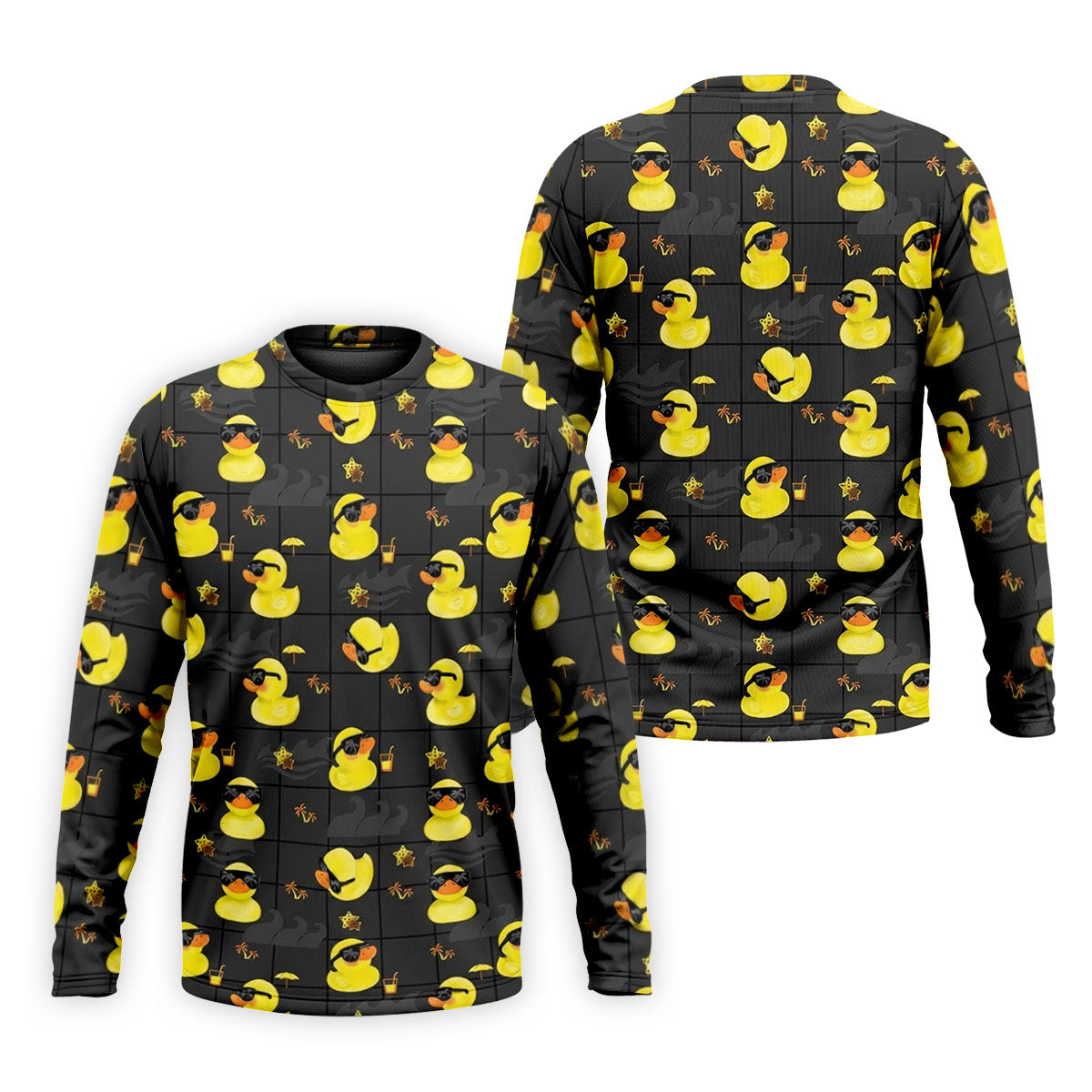Yellow Rubber Duck Men's Funny Golf Shirts, Black Golf Shirt, Polo ShirtFor Men, Golf Shirts For Men