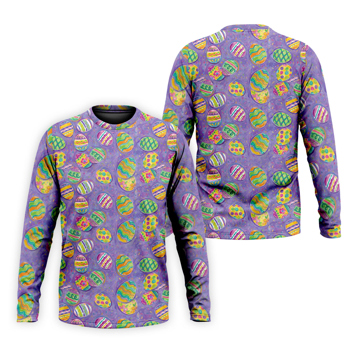 Colorful Painted Easter Eggs Golf Shirts For Men, Cute Golf Outfit, Polo ShirtFor Men