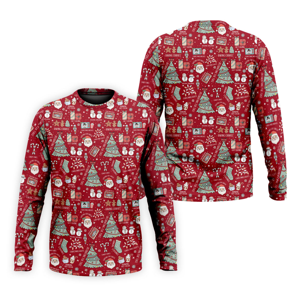 Tis The Season Santa Claus Gift Red Men's Golf Polo Shirttmas Golf Shirt, Polo Shirt Men