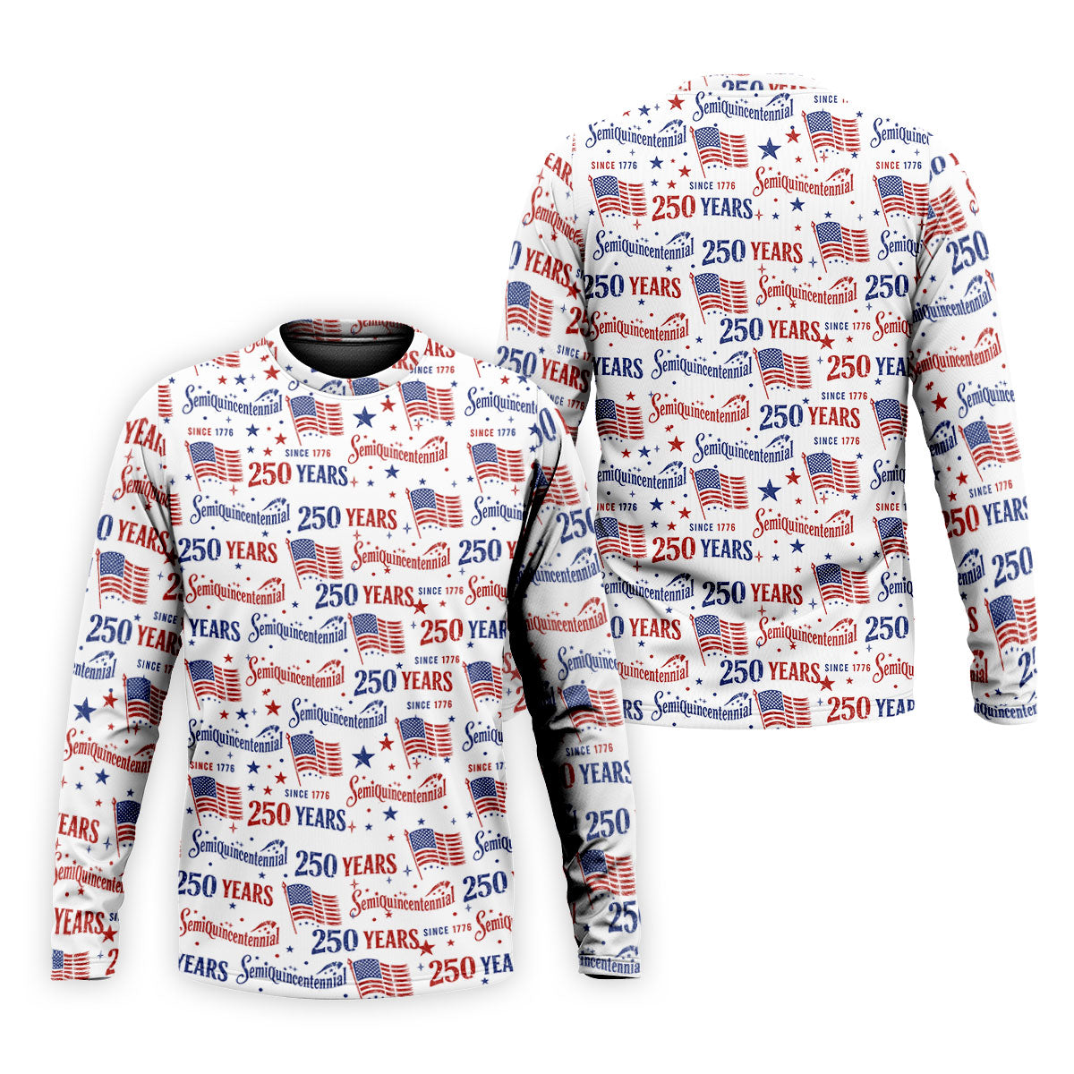 Semiquincentennial 250 Years Distressed American Flag Golf Shirt, Patriotic 4th Of July Golf Shirts For Men