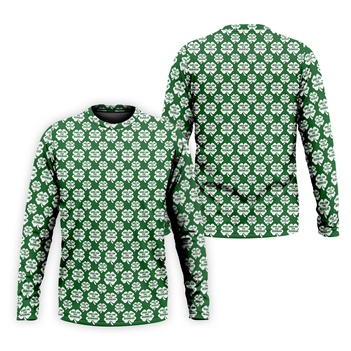 Dibs On The Redhead Lucky Four Leaf Clover St Patrick's Day Golf Shirt, Polo ShirtFor Men, Golf Shirts For Men