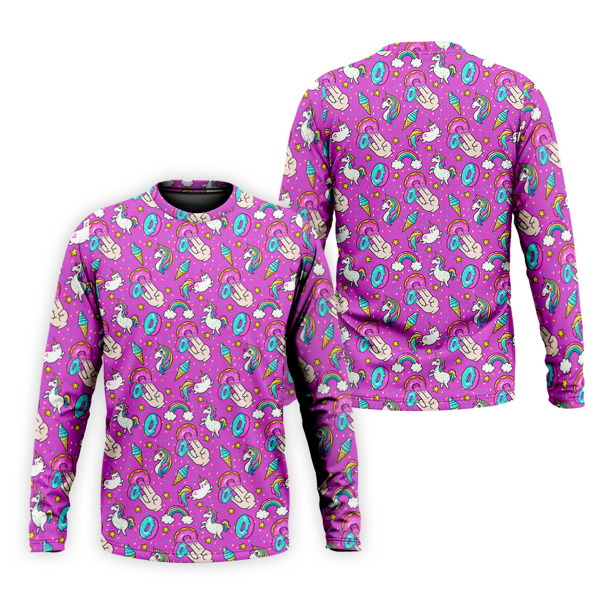 Funny Donut Fingers Pink Adult Humor Mens Golf Shirts, Polo ShirtFor Men, Valentines Golf Gift