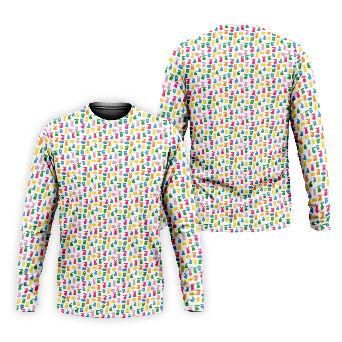 Bunny Hops Seamless Pattern Easter Golf Shirt, Golf Shirts For Men, Men's Funny Golf Shirts, Polo Shirt Men