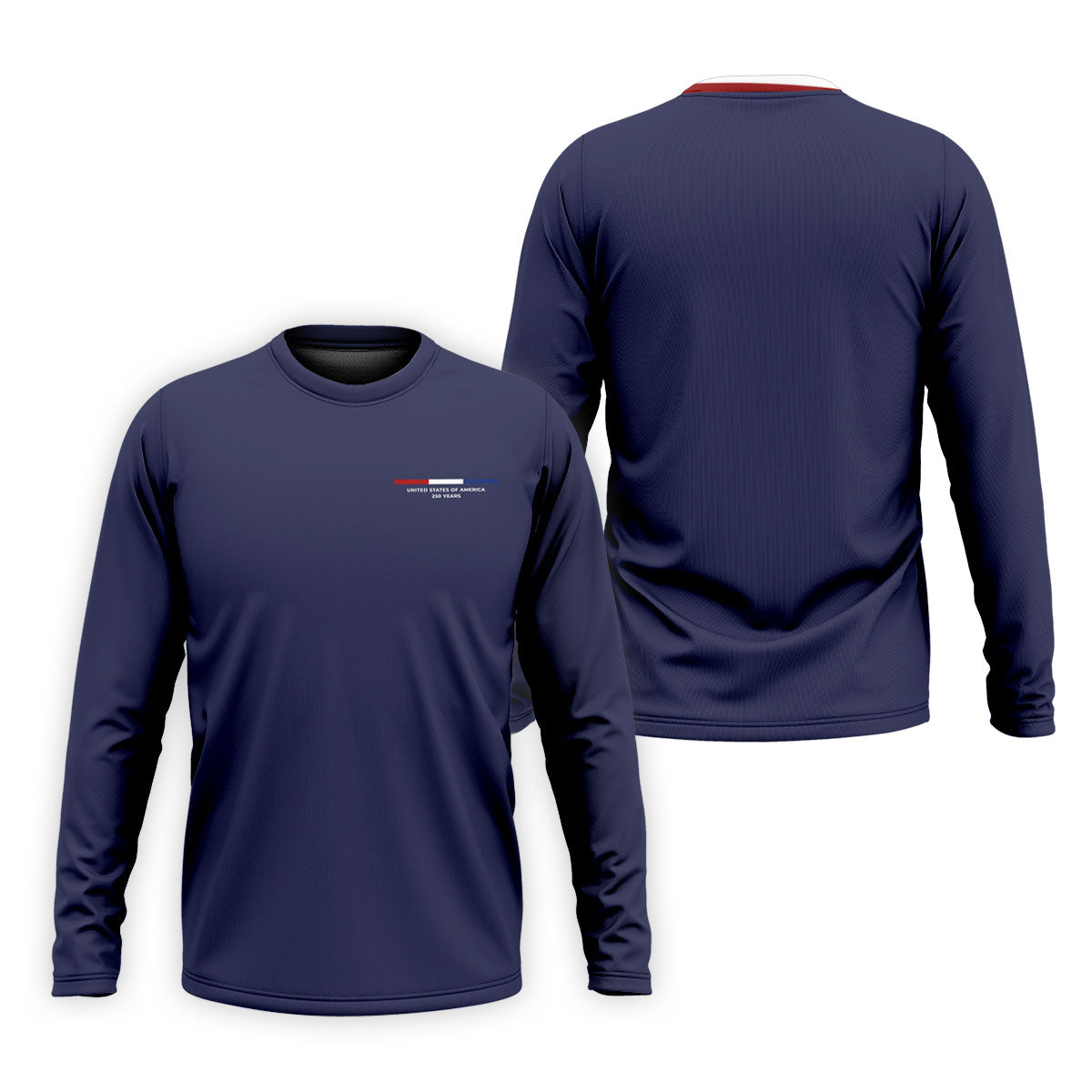 United States Of America 250 Years Navy Golf Shirt, Patriotic Golf Shirt, Golf Shirts For Men