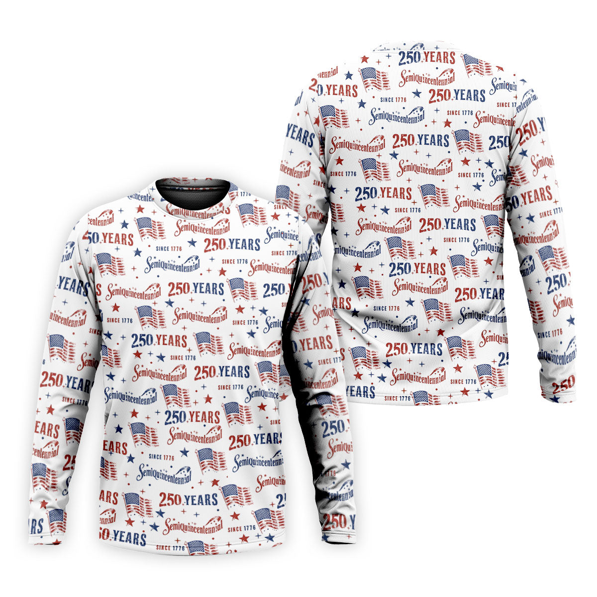 Semiquincentennial 250 Years Since 1776 Golf Tops For Men, 4th Of July Patriotic Golf Shirts For Men