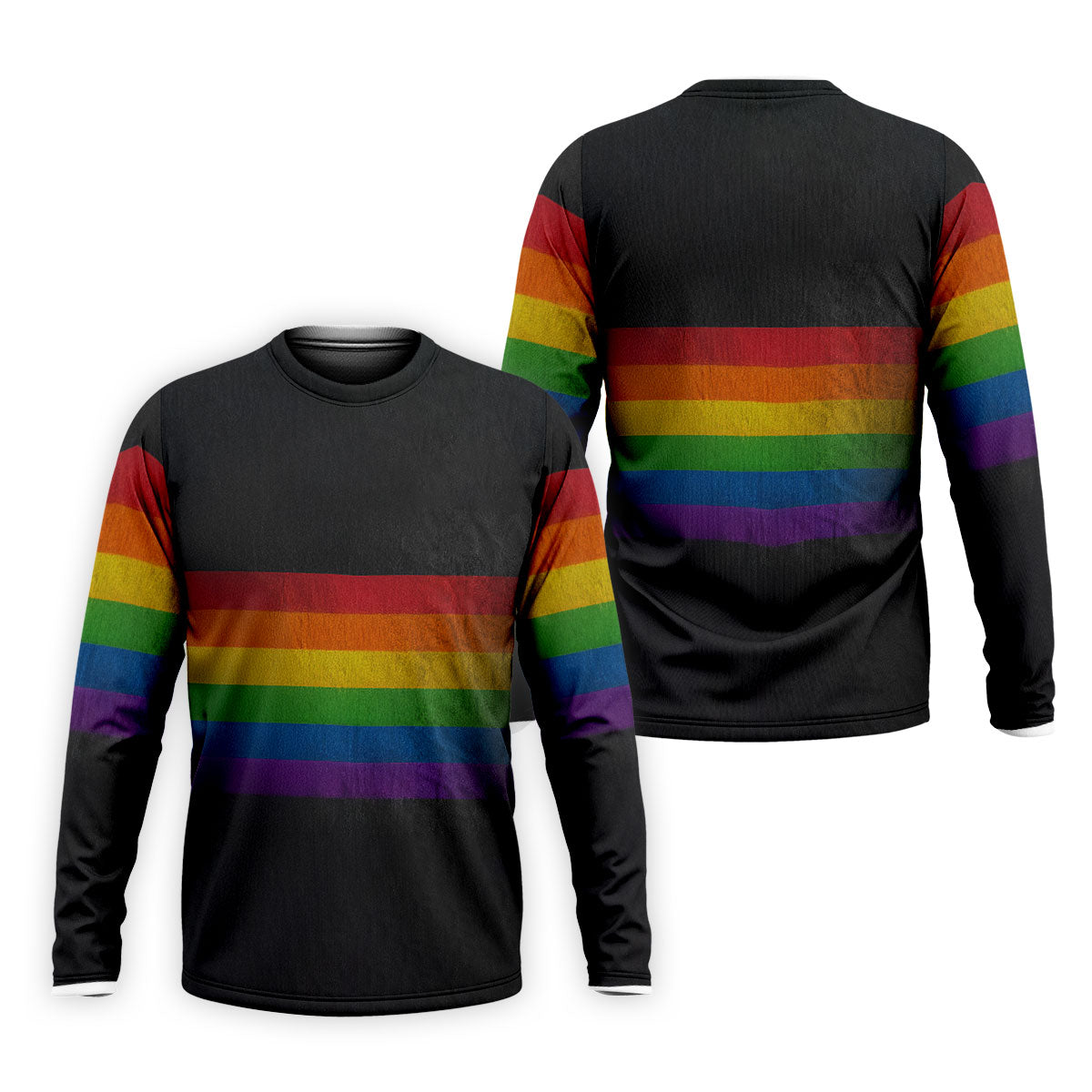 Pride Rainbow Flag Retro Golf Shirt, LGBTQ Month Polo Shirtor Men, Golf Shirts For Men