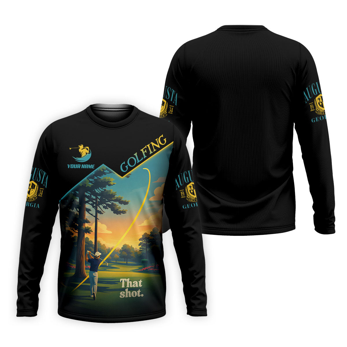 That Shot Augusta Georgia Golf Tournament Golf Shirts For Men, Performance Golf Shirt, Polo ShirtFor Men