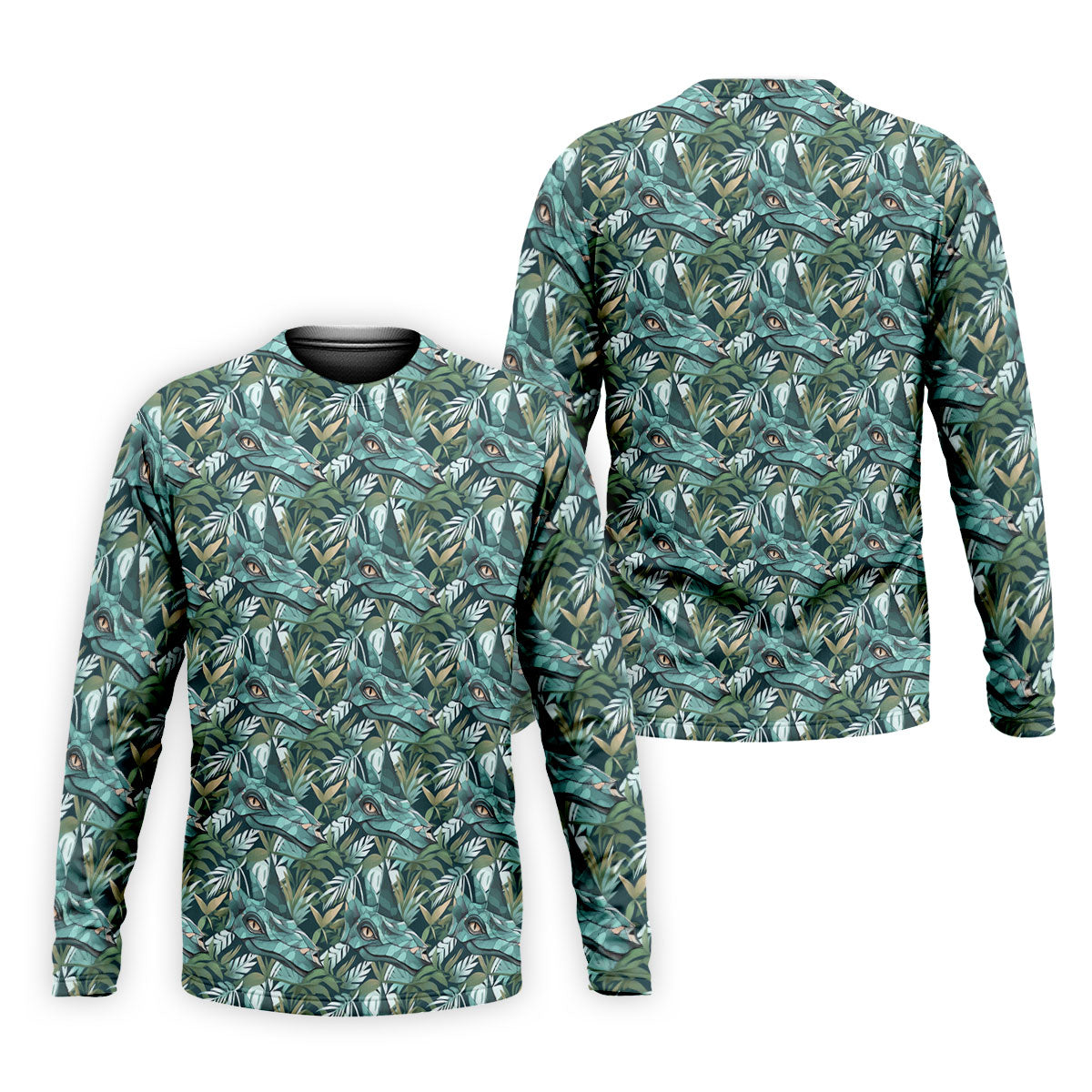 Dinosaur Head Tropical Vibe Golf Tops For Men, Polo ShirtFor Men, Golf Shirts For Men