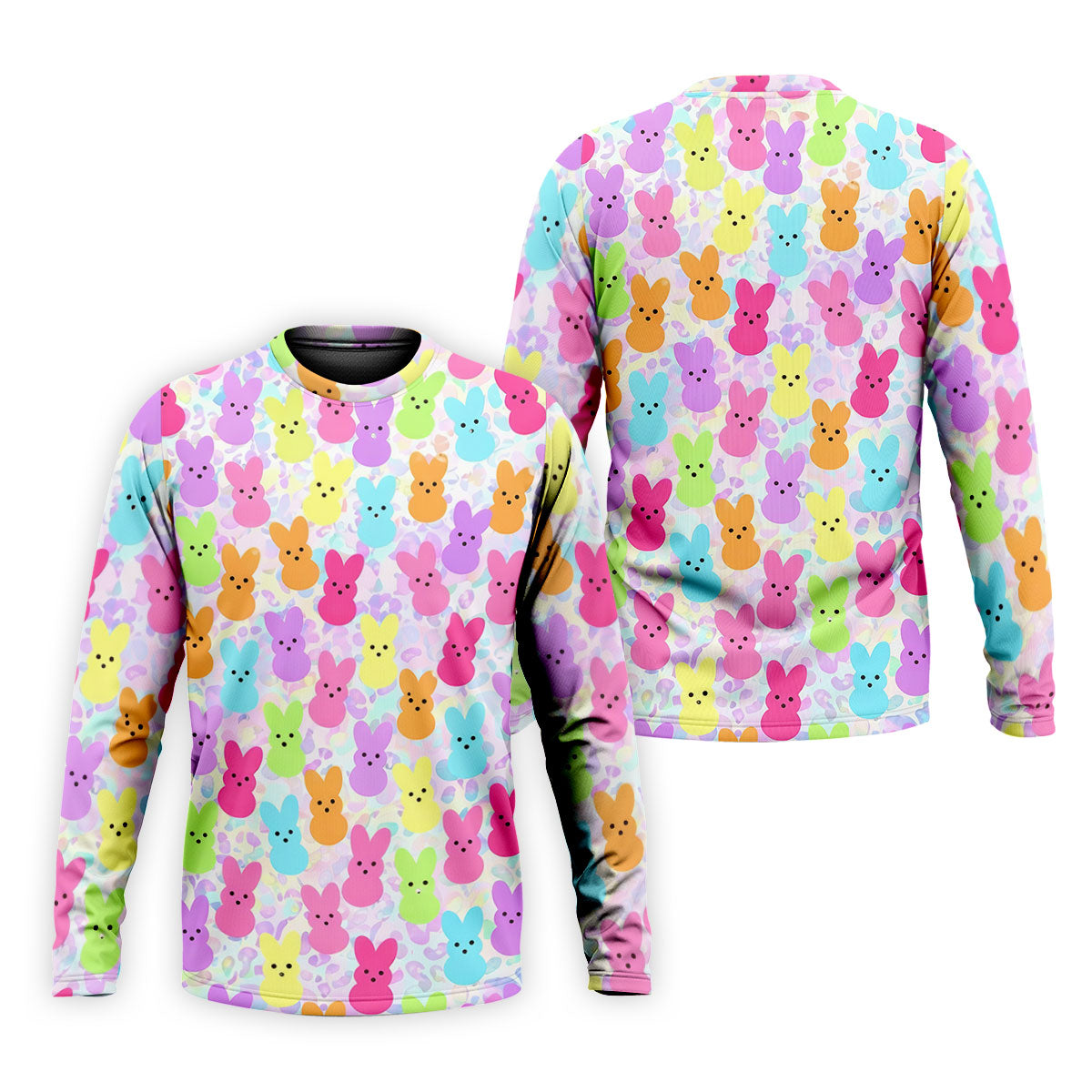 Pastel Easter Peeps Golf Shirts For Men, Cute Golf Outfit, Men's Funny Golf Shirts, Polo Shirt Men