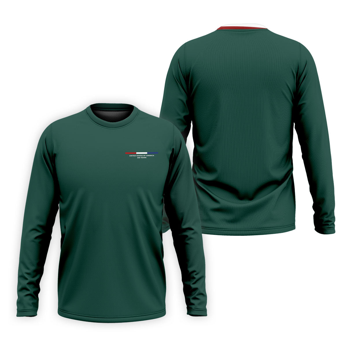 United States Of America 250 Years Green Golf Shirt, Patriotic Golf Shirt, Golf Shirts For Men