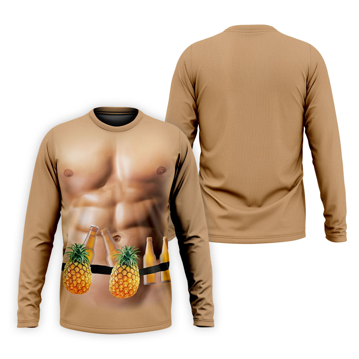 Funny Muscle Man Pineapple Beer Hawaiian Golf Shirt, Polo Shirtor Men, Golfing Apparel