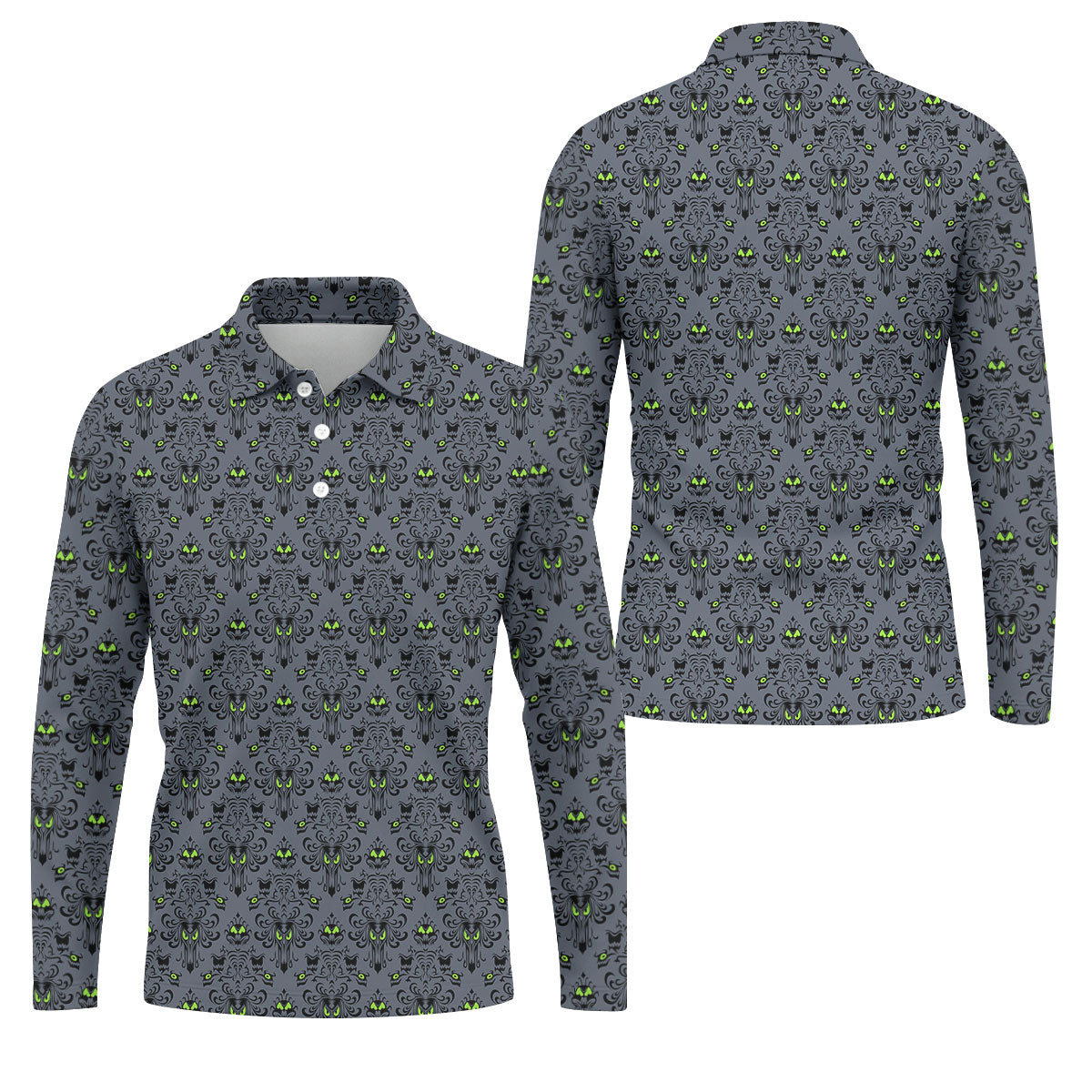 Haunted Mansion Hitchhiking Ghosts Halloween Golf Shirt, Golf Tops For Men, Halloween Gift Idea
