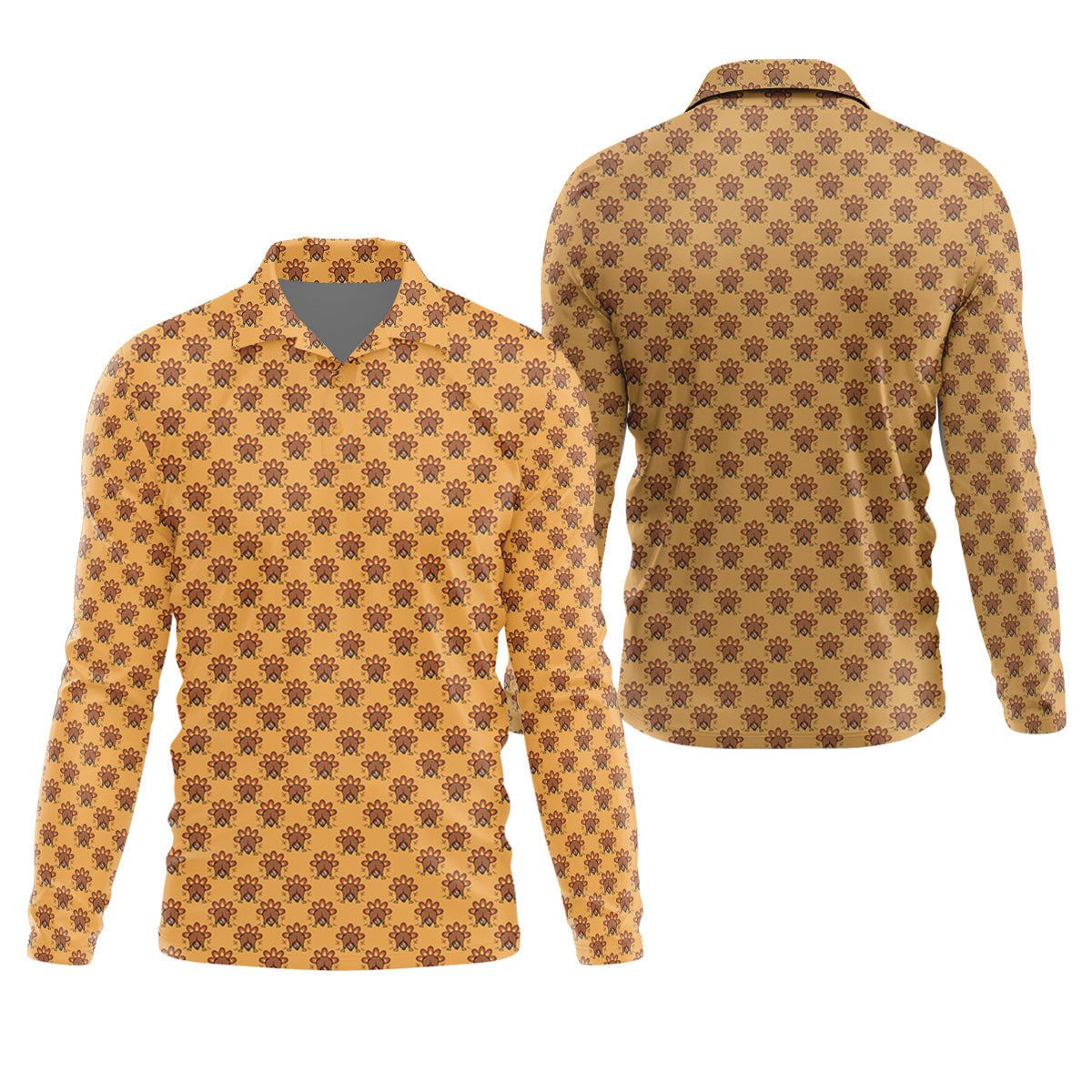 Guess What Turkey Funny Thanksgiving Polo Shirt Polo ShirtFor Men, Cool Golf Gift, Golfing Apparel