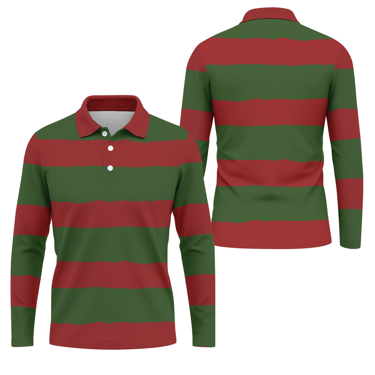 Halloween Freddy Horror Movie Golf Shirt, Horror Character Costume Shirt, Polo ShirtFor Men, Halloween Golf Shirt