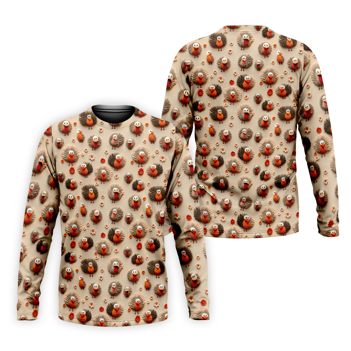 Little Turkey Thanksgiving Golf Tops For Men, Fun Golf Shirts For Men, Polo ShirtFor Men, Golf Gift For Men