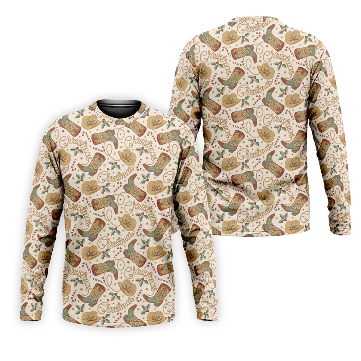 Western Christmas Golf Tops For Men, Christmas Golf Shirt, Polo ShirtFor Men, Golf Gift For Men