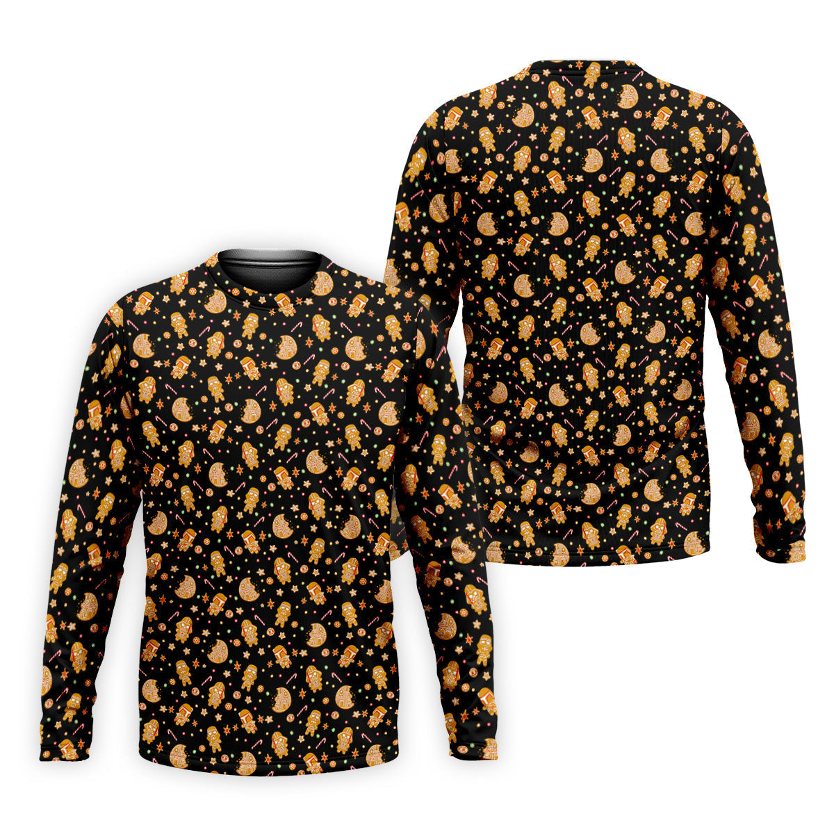 Funny Gingerbread Galaxy Character Golf Tops For Men, Christmas Golf Shirt, Polo ShirtFor Men